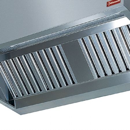 Hotte complte (7/7-1500 M3/h) 120 Pa, clairage, variateur, 2 filtres 1000x900x460