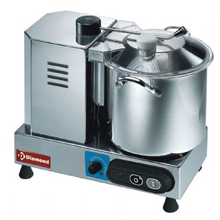 Cutter inox, 6 litres, variateur de vitesse 320x380x320 mm