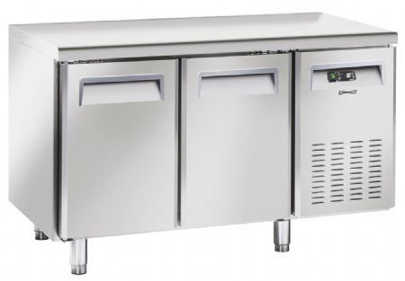 Table rfrigre inox avec 2 portes - 1350x700x850 mm