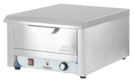 Tiroir chauffant inox avec bac amovible GN 1/1 - 100 mm de profondeur