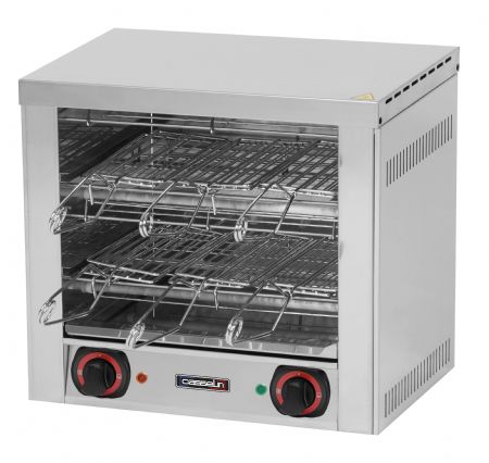 Toasteur professionnel avec 6 pinces en inox double - 453x274x403 mm