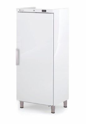 Armoire ABS ngative blanche GN2/1 avec 1 porte pleine et froid ventil - 607 litres