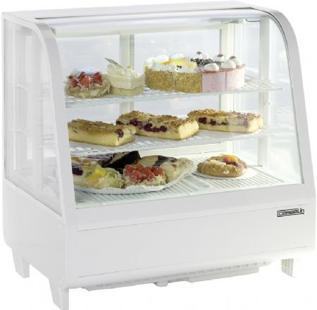 Vitrine rfrigre  poser blanche 100 litres - 685x455x675 mm