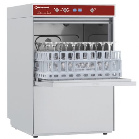 Lave-verres panier carr 400x400 mm + dispositif anti-pollution de type AB (Break Tank)