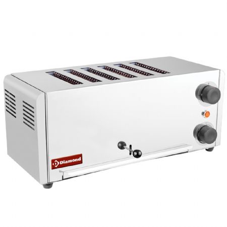 Toaster (grille-pain) lectrique 6 tranches - Acier inox.