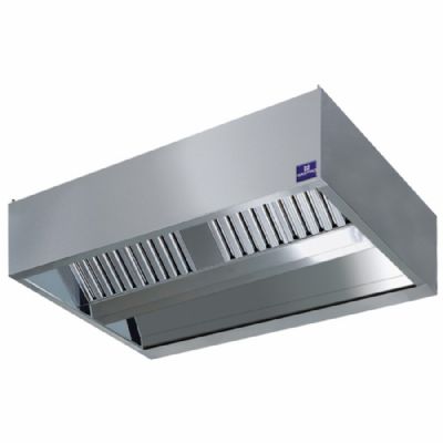 Hotte centrale cubique avec éclairage LED intégré - format 2200 x 2400 x 450 mm Hotte centrale cubique avec éclairage LED intégré - format 2200 x 2400 x 450 mm