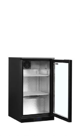 Arrire de bar 105 L Noir 1 porte vitre - 500x520x870 mm