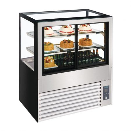 Vitrine service arrire rfrigre 900 mm - 900x680x1200 mm