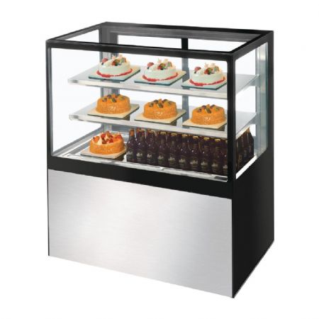 Vitrine service arrire rfrigre 900 mm - 900x680x1200 mm