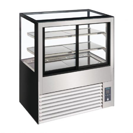 Vitrine service arrire rfrigre 900 mm - 900x680x1200 mm