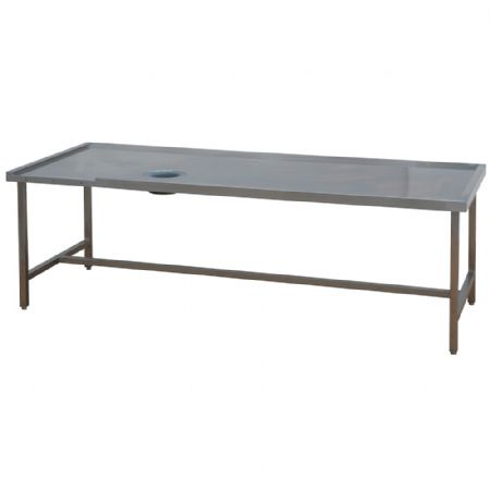 Table de triage (droite) avec trou vide-ordures 1600x1050x850 mm