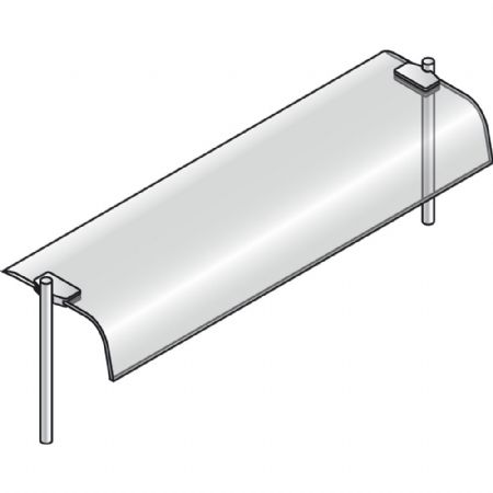 Superstructure avec vitre courbe 785x360x400 mm