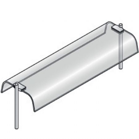 Superstructure avec vitre courbe, double 785x460x400 mm