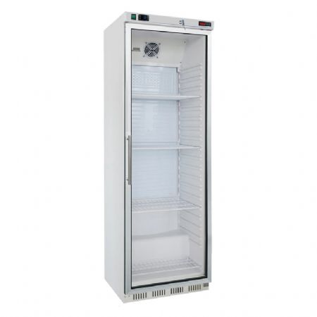 Armoire rfrigere de restauration professionnelle froid positif 350 l gaz R290 porte verre blanche