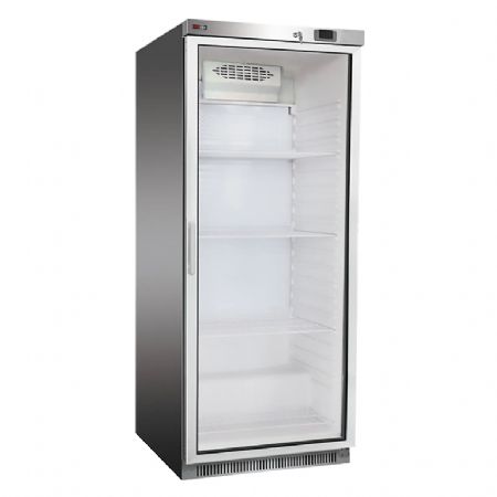 Armoire rfrigere de restauration professionnelle froid positif 570 l porte verre GN 2/1 inox