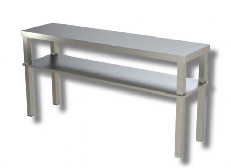 Table inox 430 pour le travail avec tagre infrieure - 1000x350x700 mm