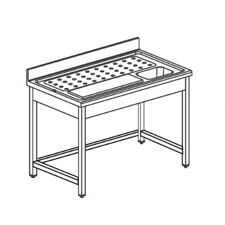 Table prparation pour poisson longueur 1400 mm