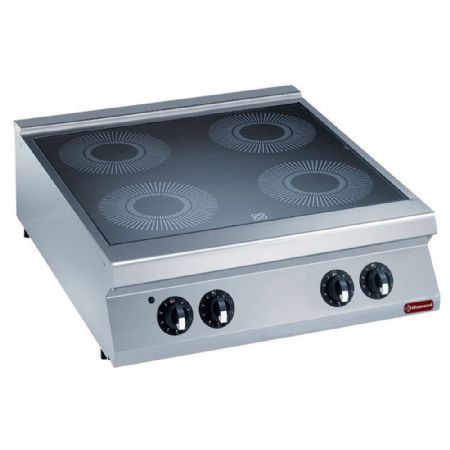 Cuisinire lectrique vitrocramique 4 zones de cuisson  poser