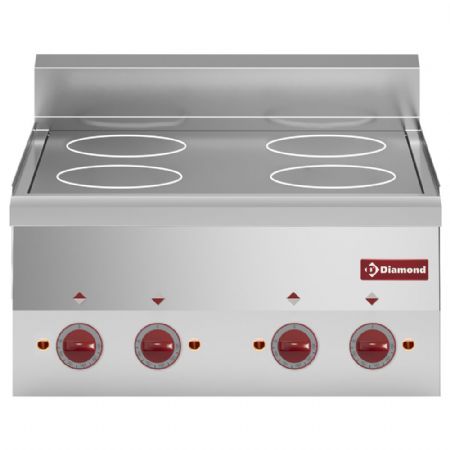 Cuisinire vitrocramique 4 plaques  poser 86 kW