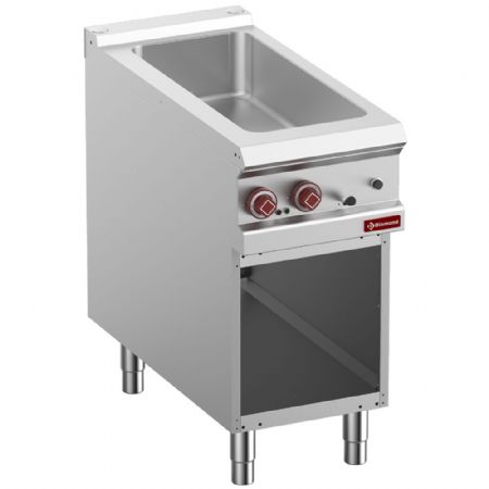 Bain-marie lectrique 4x GN 1/3-150 mm armoire ouverte 25 kW