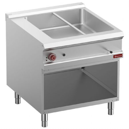 Bain-marie lectrique 8x GN 1/3-150 mm armoire ouverte 6 kW