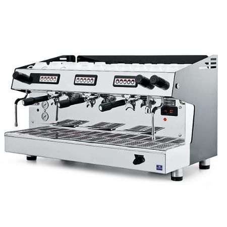 Cafetire professionnelle expresso automatique 3 groupes 18 litres