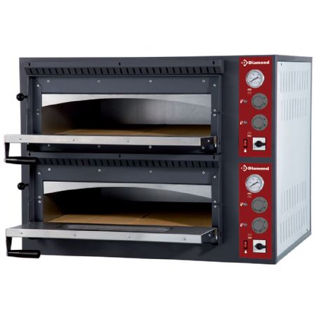 Four lectrique 2x 6 pizzas, 2 chambres 990x1270x680 mm