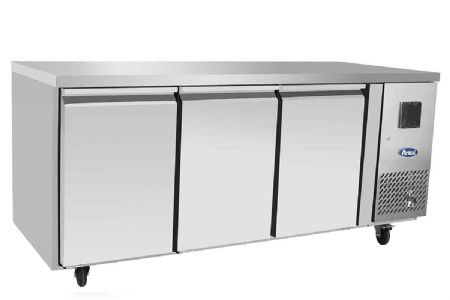 Table rfrigre positive tropicalise 3 portes en inox GN1/1 -2/+8 C