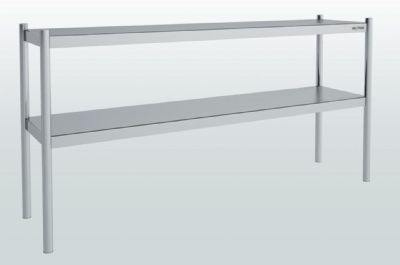 Etagre suprieure pour table inox 2 niveaux - 1100x350x700 mm