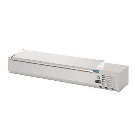 Saladette  poser avec couvercle 7x GN 1/4 - 1500x335x274 mm