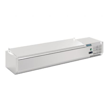 Saladette  poser avec couvercle 7x GN 1/4 - 1500x335x274 mm