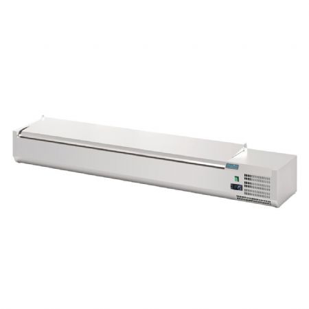 Saladette  poser avec couvercle 8x GN 1/4 - 1800x335x274 mm