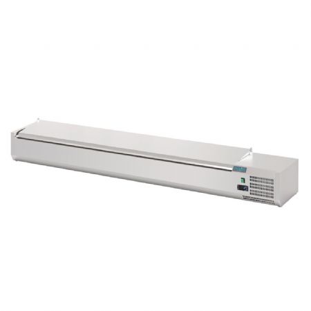 Saladette  poser avec couvercle 10x GN 1/4 - 2000x335x274 mm