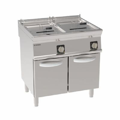 Friteuse gaz sur coffre avec cuve en V - 2 x 13 litres - Gamme 700 - FRV83FG7