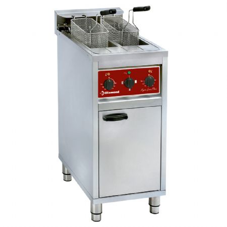 Friteuse lectrique 2x 10 litres sur meuble 12 kW