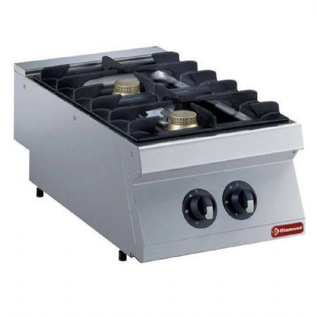 Cuisinire gaz 2 feux 2x 55 kW  poser 400x700(730)x250/320 mm