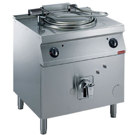 Marmite ronde gaz 60 litres chauffage indirect sur meuble