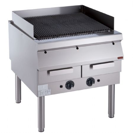 Grill vapeur grille en fonte sur pitement 800x900x850/920 mm