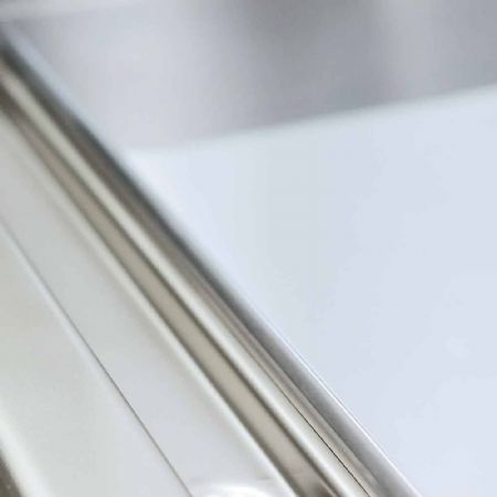 Plaque de cuisson gaz lisse chrome dur - l400mm