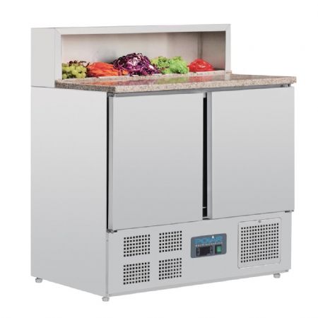 Comptoir de prparation rfrigr  pizzas 288 litres - 900x700x1100 mm