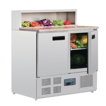 Comptoir de prparation rfrigr  pizzas 288 litres - 900x700x1100 mm