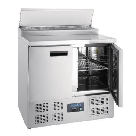 Comptoir de prparation rfrigr pizzas salades 254 litres - 900x700x1010 mm