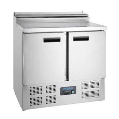 Comptoir de prparation rfrigr pizzas salades 254 litres - 900x700x1010 mm