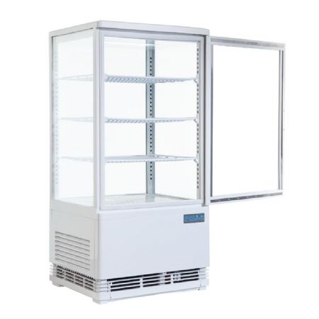 Vitrine rfrigre blanche 68 litres - 428x386x885 mm