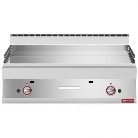 Plaque de cuisson gaz EXTRA-LARGE surface lisse chrom 1000x650x280/380 mm