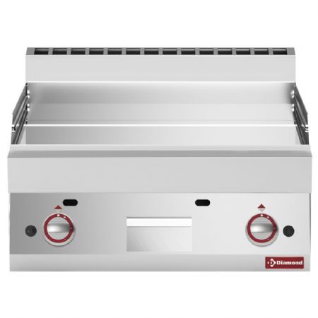 Plaque de cuisson gaz lisse  poser chrome dur 