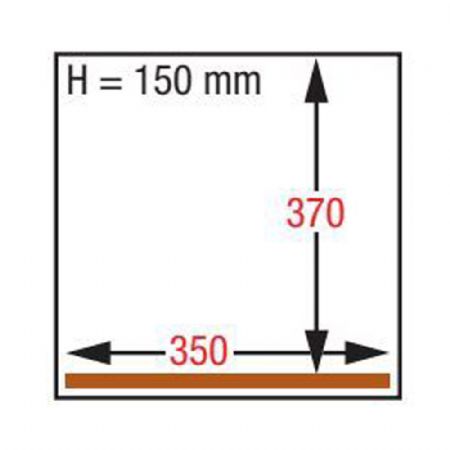 Machine sous-vide, chambre 350x370xh150 mm - 8 m3/h 450x510x420 mm