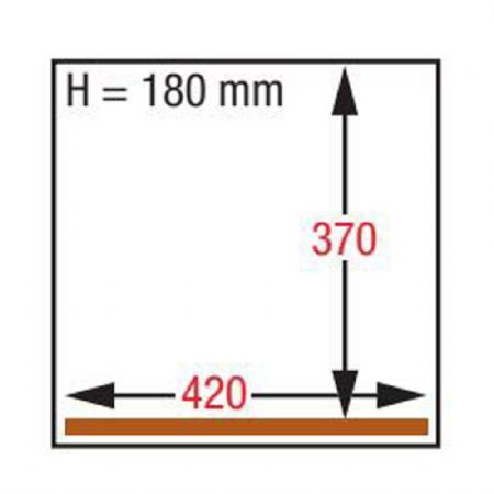 Machine sous-vide, chambre 420x370xh135 mm - 16 m3/h 480x515x440 mm