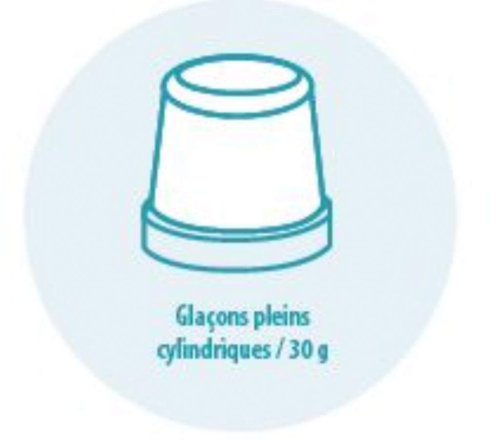 Tte de production  glaons pleins 22g  injection  eau - production 150 kg/24h