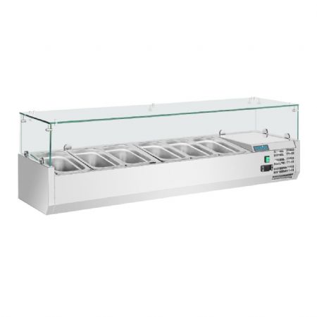 Vitrine rfrigre  ingrdients 5x GN 1/3 et 1x GN 1/2 - 1500x395x435 mm